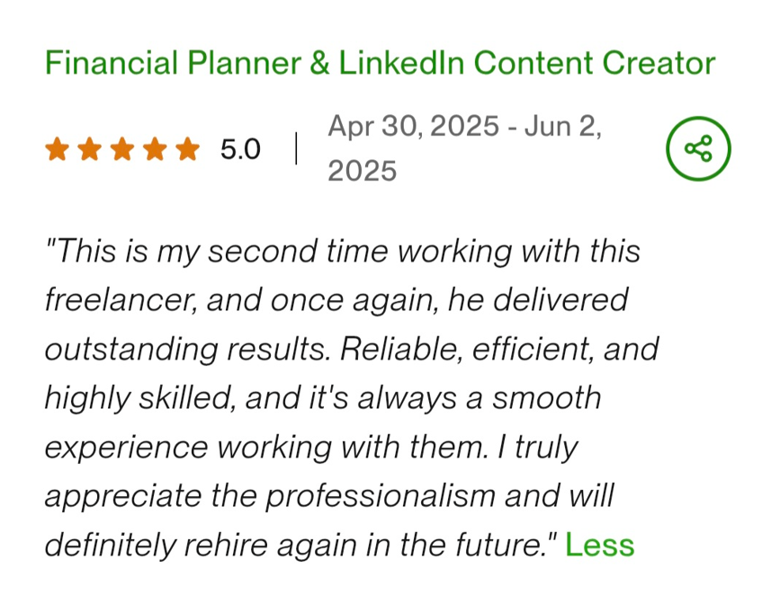 International client review